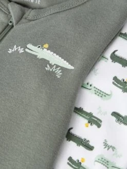 NAME IT Schlafstrampler 2er Pack In Agave Green -Babyartikelgeschäft name it schlafstrampler 2er pack in agave green 3