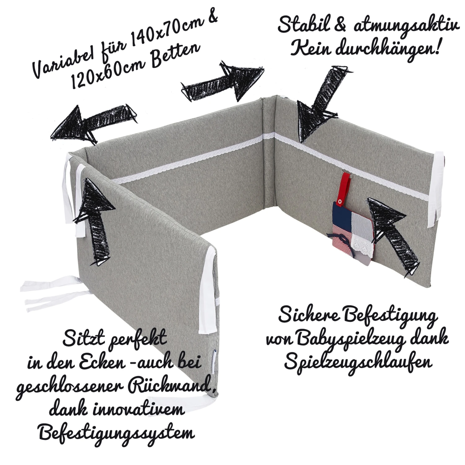 Nestchen In Grau Spitze (L) 180 Cm, (B) 35 Cm 10 Nestchen In Grau Spitze (L) 180 Cm, (B) 35 Cm – Bild 9