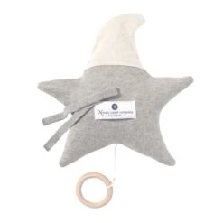 Spieluhr "Stern" In Natur-Grau -Babyartikelgeschäft nordic coast company spieluhr stern in natur grau 3