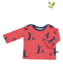 Longsleeve "Croco" In Koralle