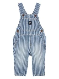 OshKosh Jeans-Latzhose In Blau/ Weiß