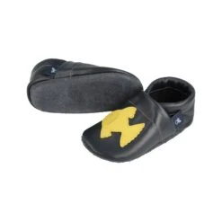 Lauflernschuhe / Lederpuschen Mit Fisch In Blau / Gelb -Babyartikelgeschäft pantau its a small world lauflernschuhe lederpuschen mit fisch in blau gelb 2