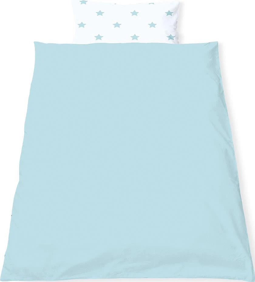 Pinolino 630022-2 Wendebettwäsche Sternchen, Perkal, Hellblau, 100x135 Cm 5 Pinolino 630022-2 Wendebettwäsche Sternchen, Perkal, Hellblau, 100x135 Cm – Bild 3