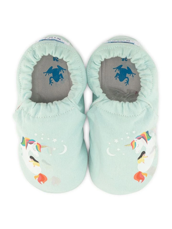 Hausschuhe In Türkis 4 Hausschuhe In Türkis – Bild 2