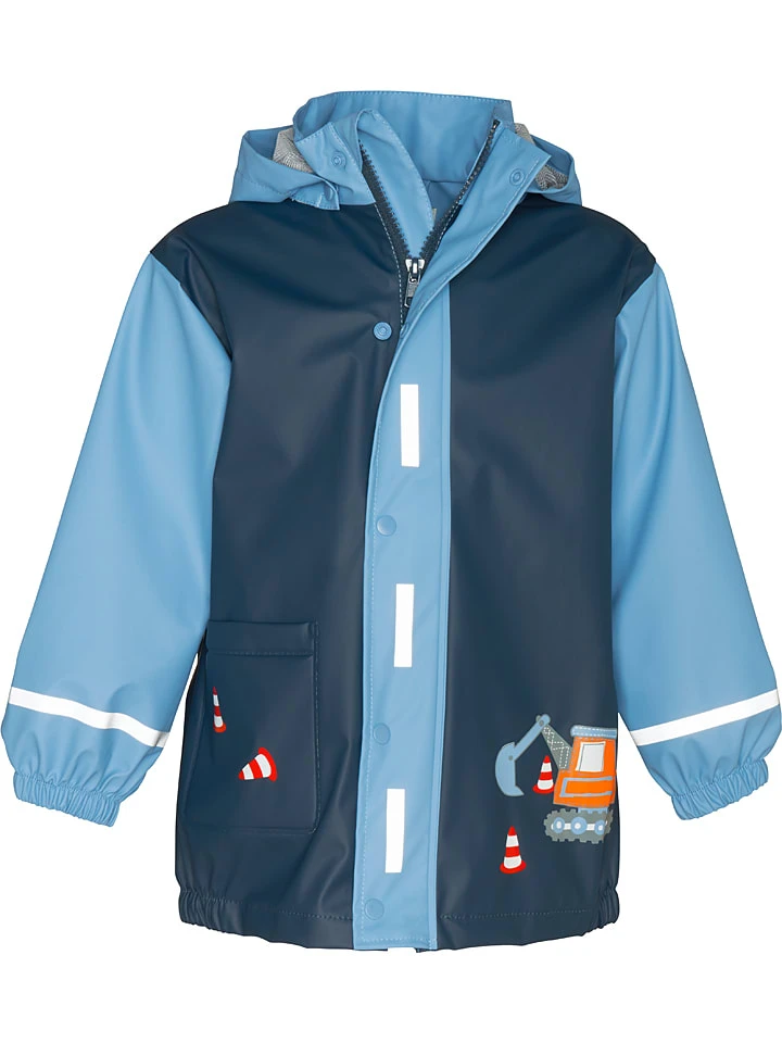 Playshoes Regenmantel In Dunkelblau/ Hellblau 2 Playshoes Regenmantel In Dunkelblau/ Hellblau