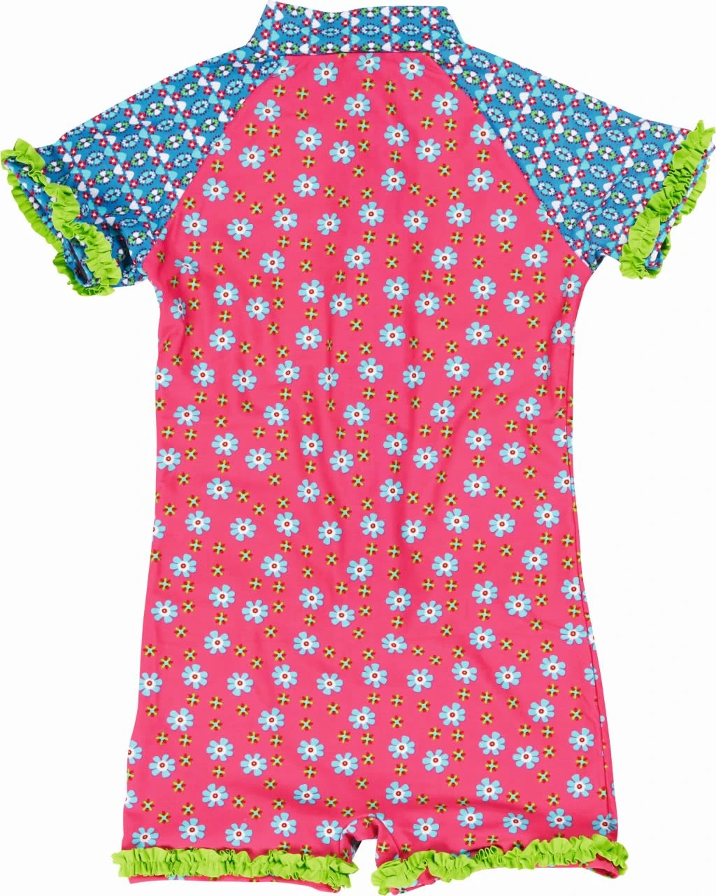 Playshoes UV-Schutz Einteiler Blumen In Pink 4 Playshoes UV-Schutz Einteiler Blumen In Pink – Bild 2