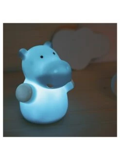Reer 2er-Set: LED-Nachtlichter "Lumilu Mini Zoo - Hippo" In Petrol - (H)9 Cm -Babyartikelgeschäft reer 2er set led nachtlichter lumilu mini zoo hippo in petrol h 9 cm 2