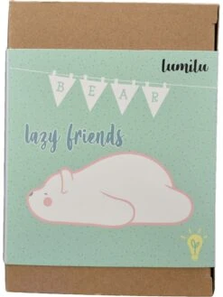 Reer LED-Nachtlicht "Lumilu Lazy Friends - Bear" In Weiß - (H)10 Cm -Babyartikelgeschäft reer led nachtlicht lumilu lazy friends bear in weiss h 10 cm 3