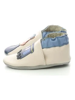ROBEEZ Leder-Krabbelschuhe "Control Station" In Creme -Babyartikelgeschäft robeez leder krabbelschuhe control station in creme 2
