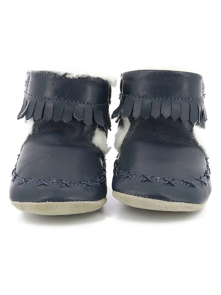 ROBEEZ Leder-Krabbelschuhe "Funky Show" In Dunkelblau 5 ROBEEZ Leder-Krabbelschuhe "Funky Show" In Dunkelblau – Bild 3