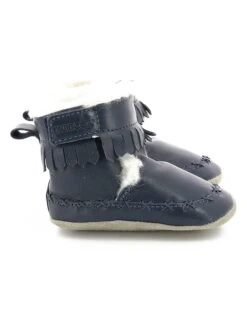 ROBEEZ Leder-Krabbelschuhe "Funky Show" In Dunkelblau