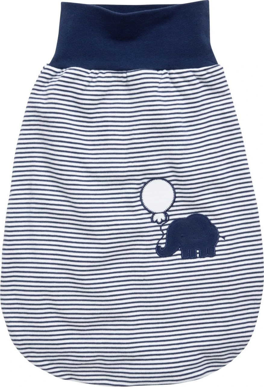 Strampelsack Interlock Elefant In Marine 4 Strampelsack Interlock Elefant In Marine – Bild 2