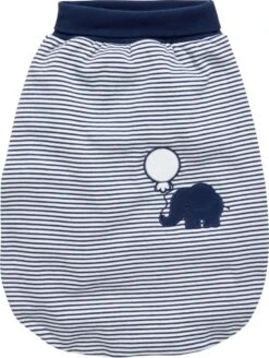 Strampelsack Interlock Elefant In Marine