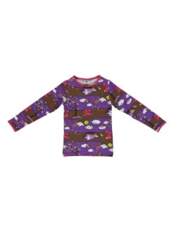 Longlseeve "Fall Landcape" In Lila