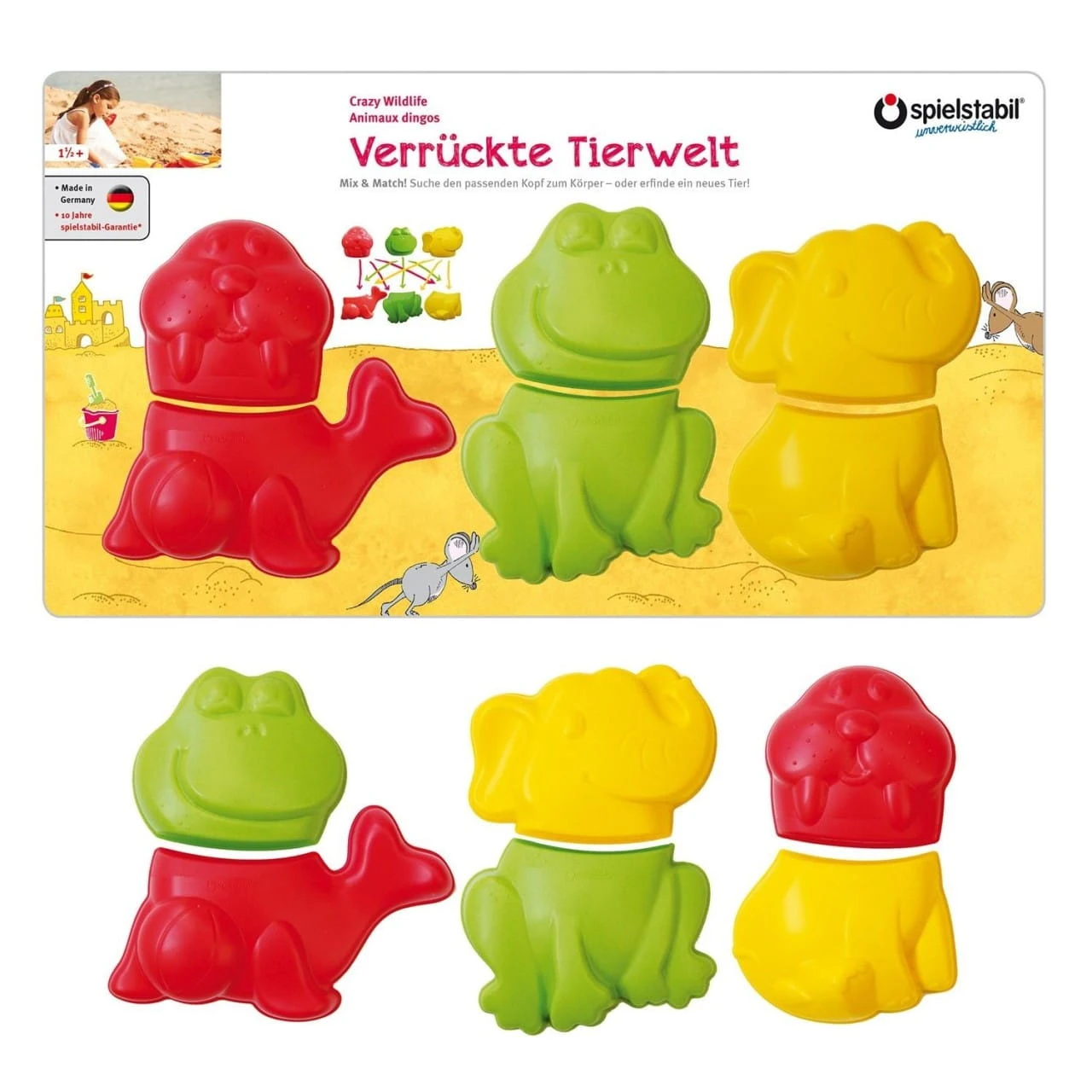 6tlg. Set: Verrückte Tierwelt Fashion In Mehrfarbig 3 6tlg. Set: Verrückte Tierwelt Fashion In Mehrfarbig