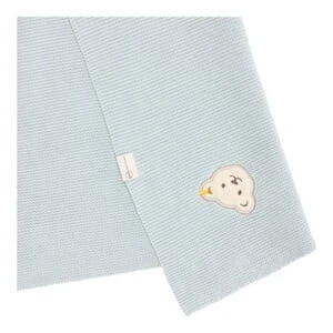 Steiff Strickdecke In Hellblau 5 Steiff Strickdecke In Hellblau – Bild 3