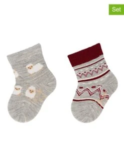 Sterntaler 2er-Set: Babysocken In Grau