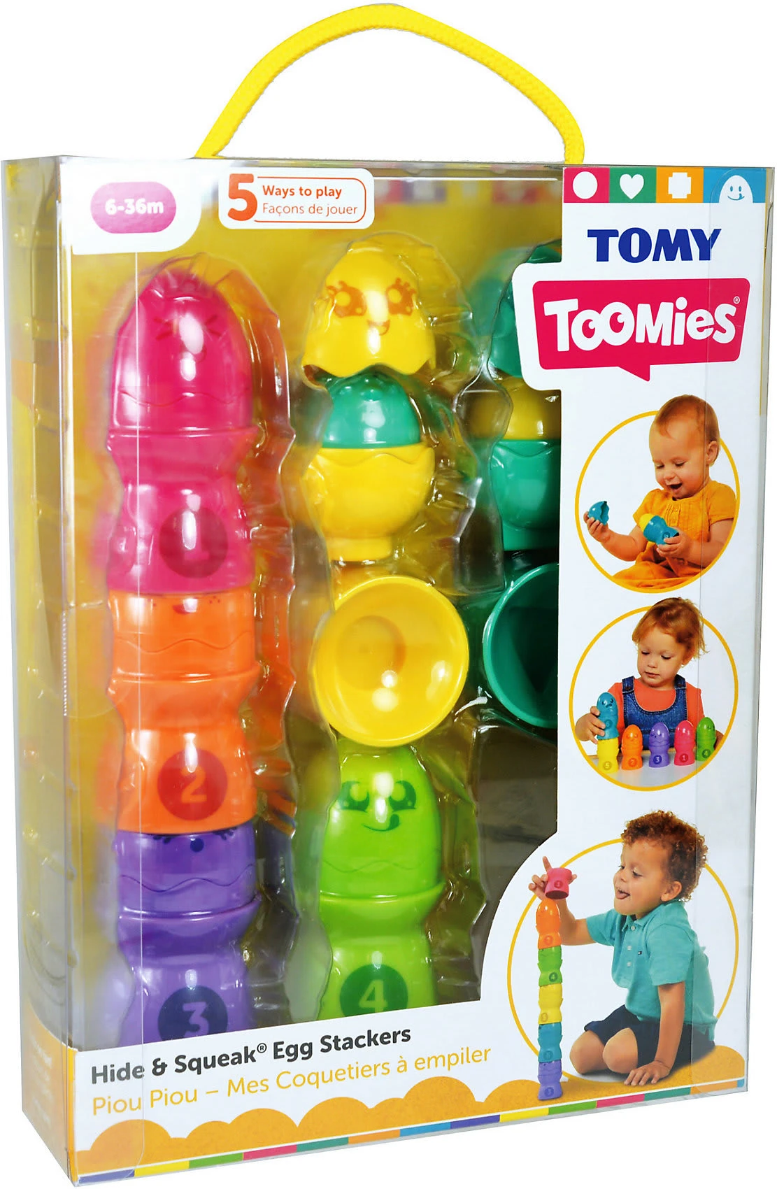 Tomy Toomies - Versteck- Und Quieck Eier - Stapeleier-Set 4 Tomy Toomies - Versteck- Und Quieck Eier - Stapeleier-Set – Bild 2