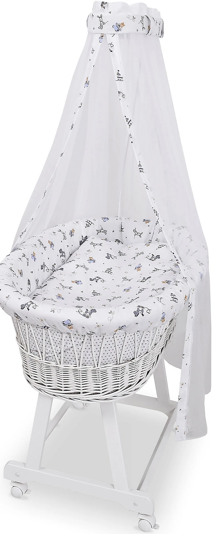 Stubenwagen Weiß Komplett "Kleiner Spielbär" 3 Stubenwagen Weiß Komplett "Kleiner Spielbär"