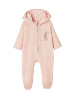 Fleece-Strampler In Rosa