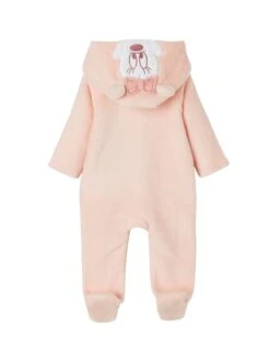 Fleece-Strampler In Rosa -Babyartikelgeschäft vertbaudet fleece strampler in rosa 3