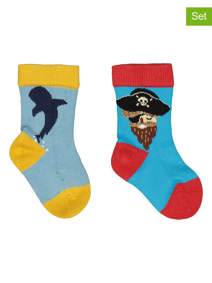 Walkiddy 2er-Set: Socken In Blau 3 Walkiddy 2er-Set: Socken In Blau