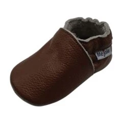 Baby Krabbelschuhe In Einfarbig Dunkelbraun -Babyartikelgeschäft yalion baby krabbelschuhe in einfarbig dunkelbraun 3