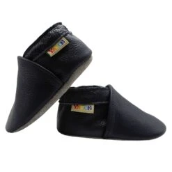 Leder-Krabbelschuhe In Dunkelblau -Babyartikelgeschäft yalion leder krabbelschuhe in dunkelblau 4
